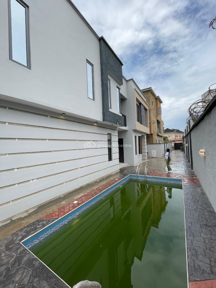 Modern 5 Bedroom Fully Detach House with Bq & a Swimming Pool, Omole Phase 1, Ikeja, Lagos, Detached Duplex for Sale