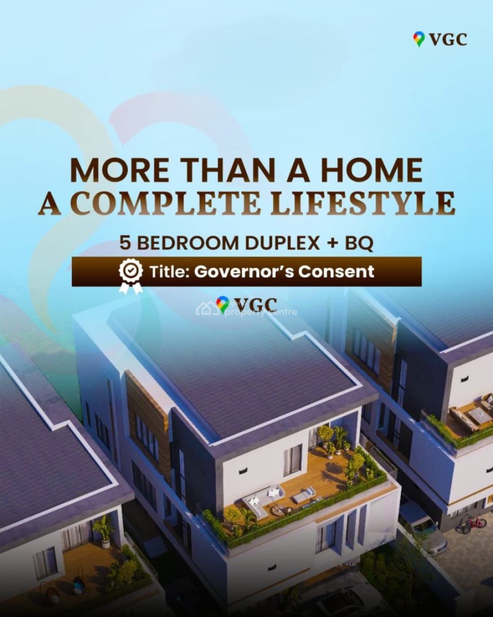 Contemporary 5 Bedroom Duplex with Cinema, Vgc Estate, Vgc, Lekki, Lagos, Detached Duplex for Sale