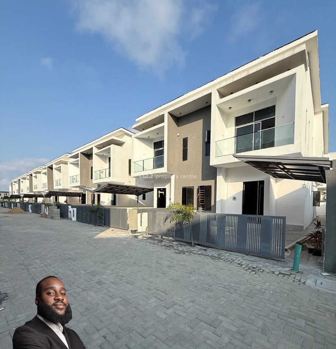 Self Compound Brand New 4 Bedroom Semi Detached Duplex with Bq, Orchid Road, Lekki, Lagos, Semi-detached Duplex for Rent