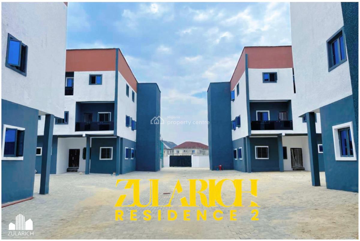 Introducting Zularich Residences 2. The Luxury 4 Bedroom Terrace Duple, Located in Monastery Road, Behind Shoprite, Sangotedo, Ajah, Lagos, Terraced Duplex for Sale