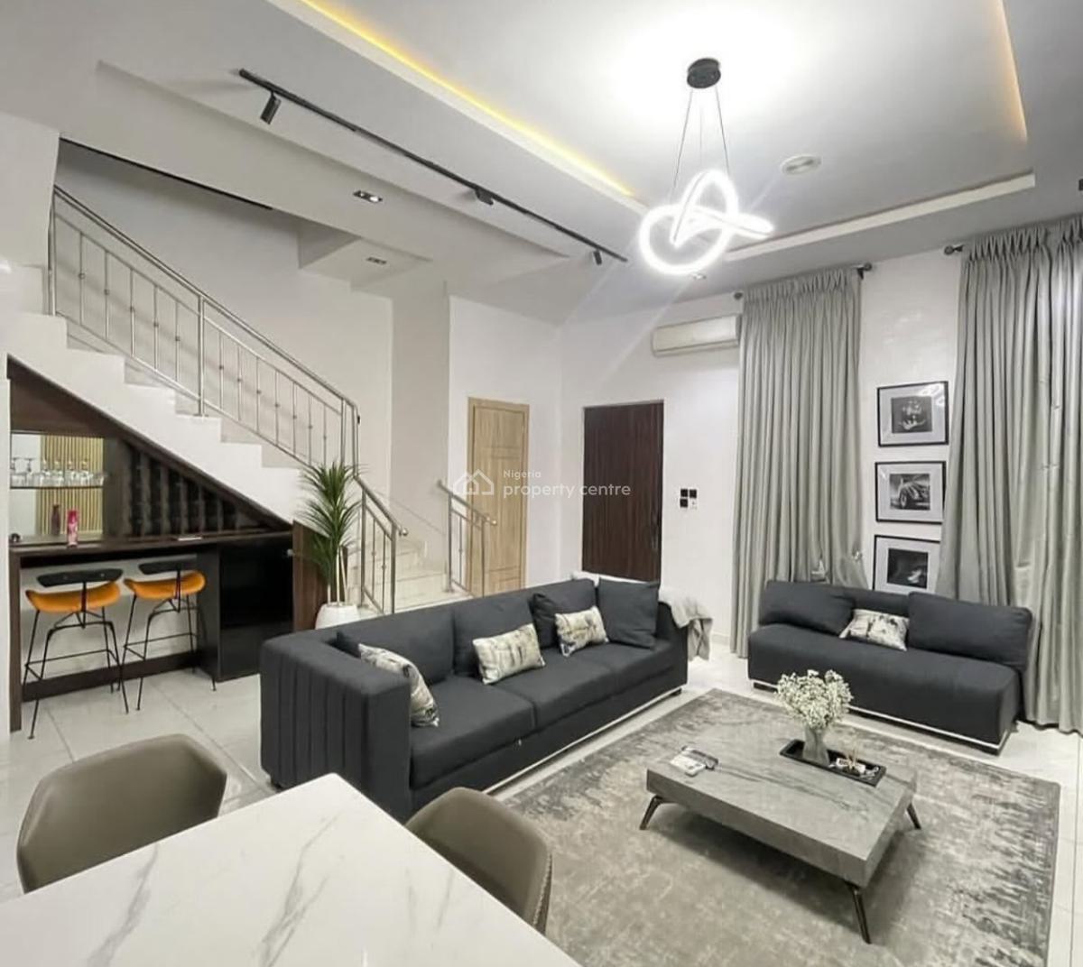 Fully Furnished Stylish 4 Bed Terrace Duplex, Orchid Road, Lekki, Lagos, Terraced Duplex for Rent