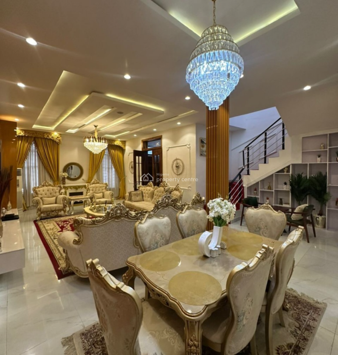 Fully Furnished 5bedroom Detached Duplex with Swimming Pool, Ikota, Lekki, Lagos, Detached Duplex for Rent