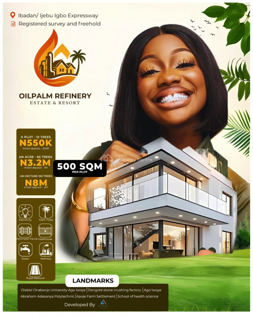 Affordable  Acers of Oil Palm Tree Plantation Land, Ijebu Igbo, Ijebu East, Ogun, Industrial Land for Sale