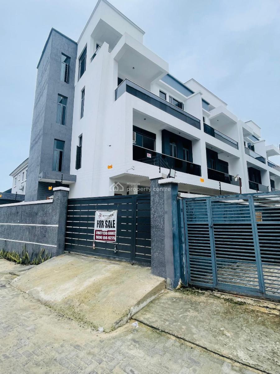 Beautifully Crafted 4 Bedroom Terrace Duplex + Bq in an Estate, Ologolo, Lekki, Lagos, Terraced Duplex for Sale
