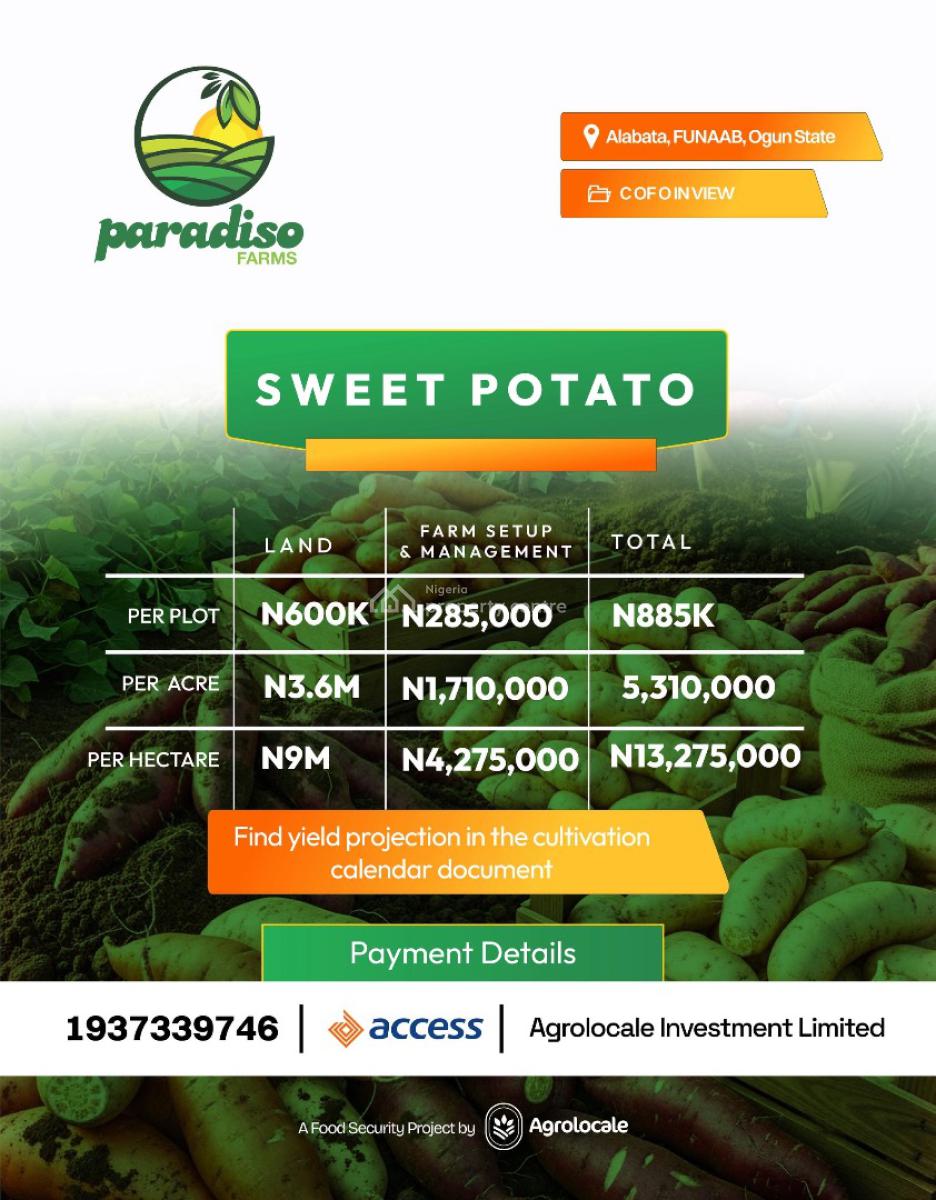 a Sustainable Pathway to Land Ownership and Profitable Farming, Fast Moving Crops with The Assurance of Timely Harvest, Abeokuta North, Ogun, Commercial Land for Sale