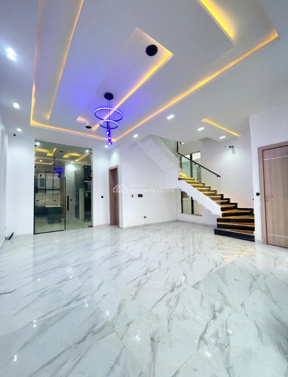 Luxury 5 Bedroom Fully Detached Duplex with Bq and Swimming Pool, Chevron, Lekki, Lagos, Detached Duplex for Sale