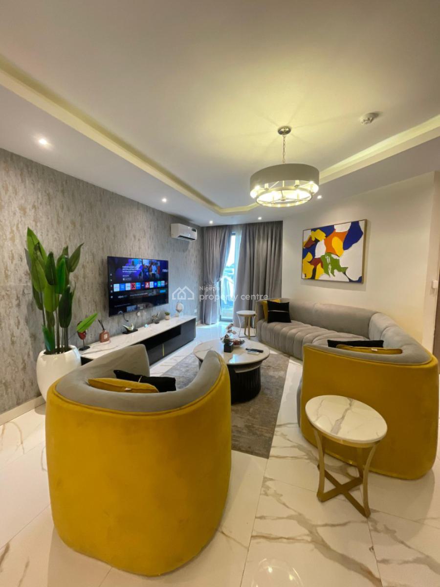 Tomi Unit 2 Yellow Luxury 2 Bedroom Automated Apartment, Periwinkle Lifestyle Estate, Lekki Phase 1, Lekki, Lagos, Flat / Apartment Short Let