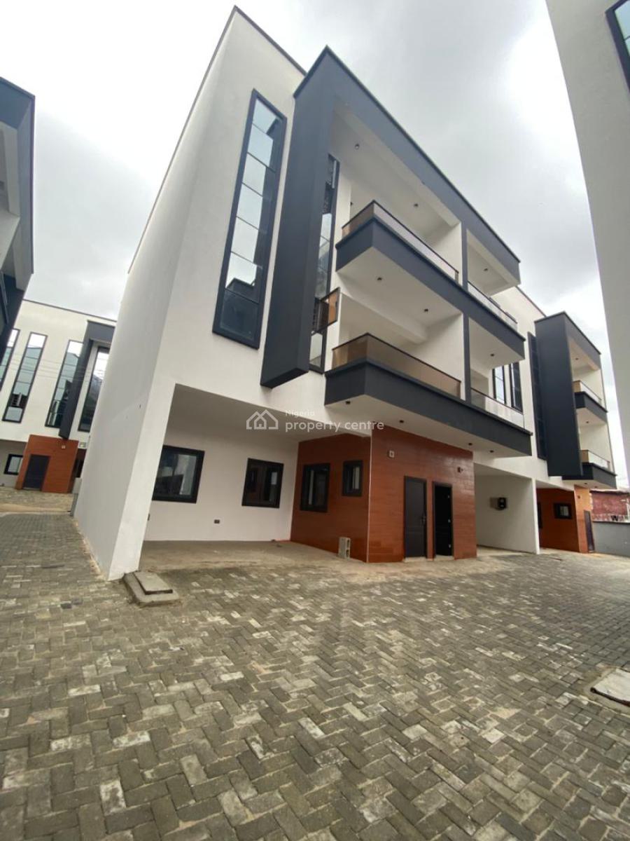 Newly Buith 7 Units 4 Bedroom Terrace with a Bq, Allen, Ikeja, Lagos, Terraced Duplex for Rent