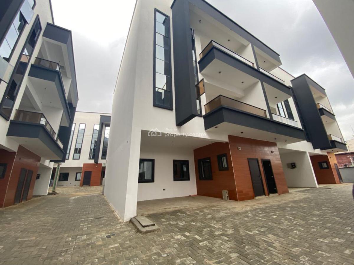 Newly Buith 7 Units 4 Bedroom Terrace with a Bq, Allen, Ikeja, Lagos, Terraced Duplex for Rent