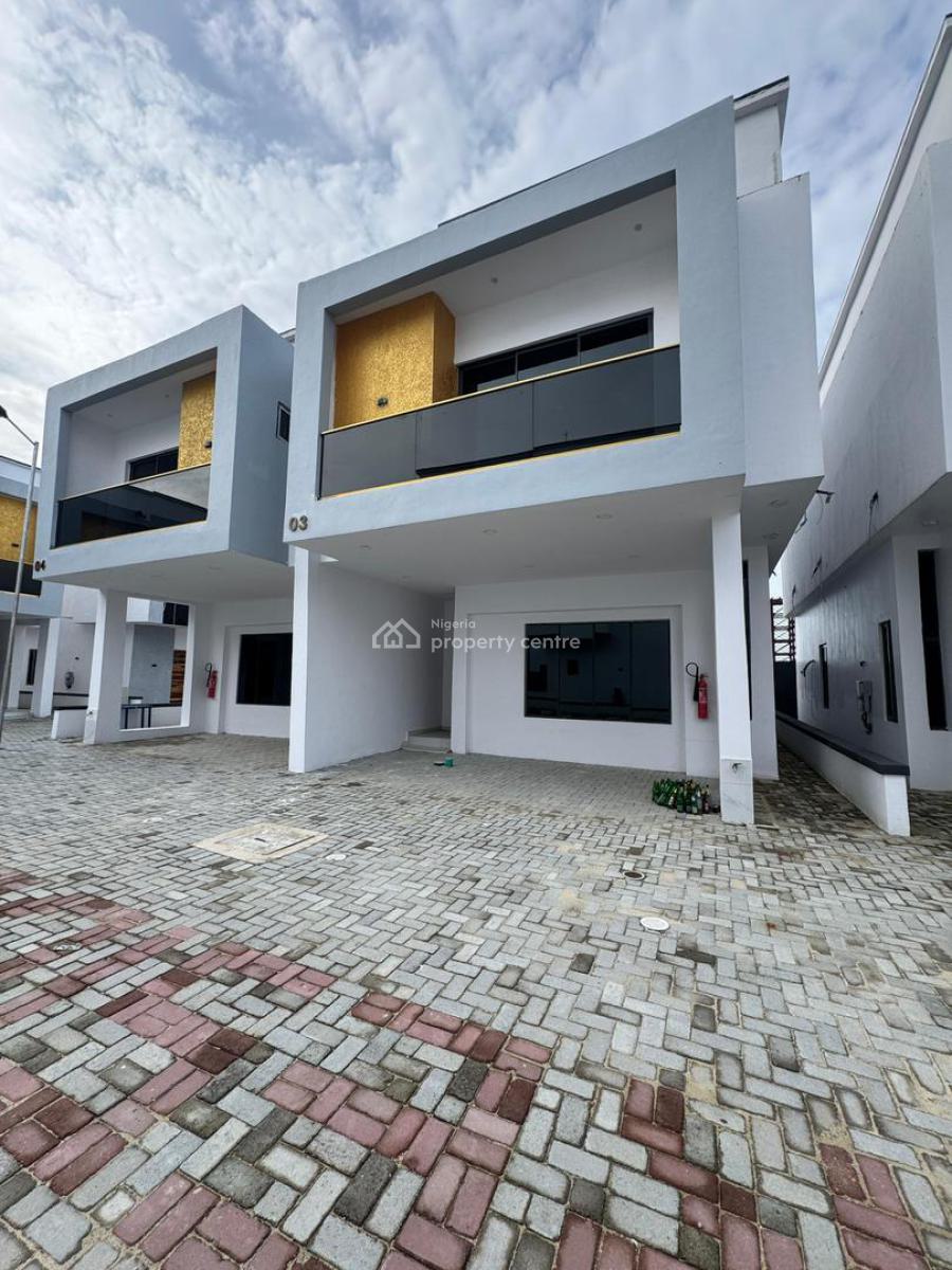 Luxury Fully Serviced 4 Bedroom Terrace Duplex with a Bq, Sangotedo, Ajah, Lagos, Terraced Duplex for Sale