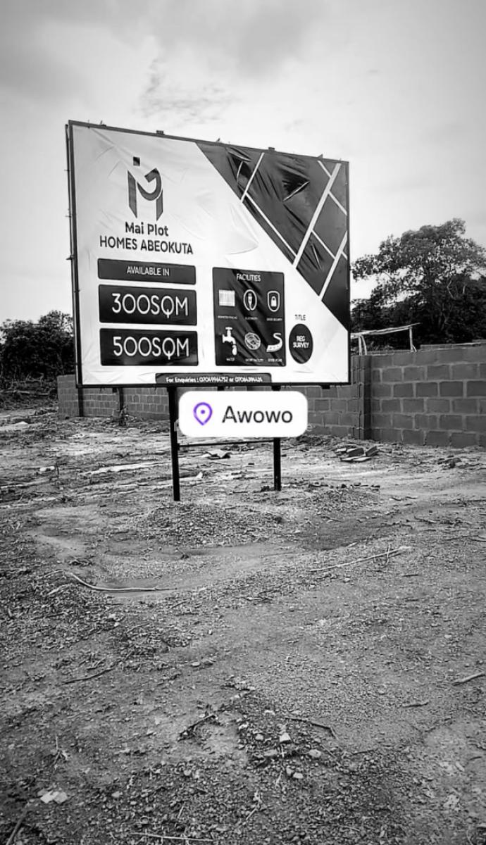 Well Positioned 500sqm Land, Awowo, Obada Oko, Abeokuta South, Ogun, Mixed-use Land for Sale