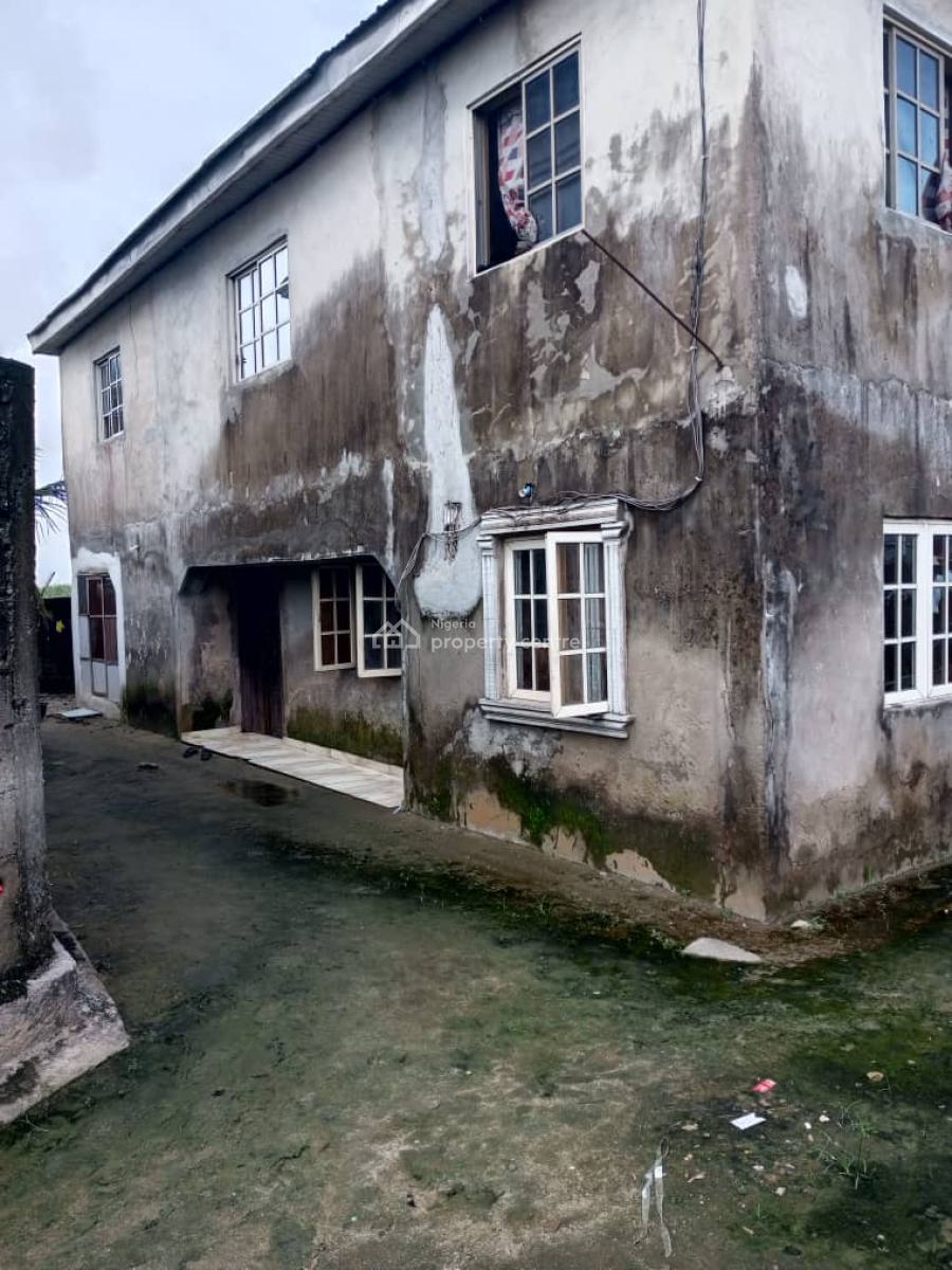 Spacious Half Plot of Land with Building, Folarin Bustop, Ajah, Lagos, Residential Land for Sale