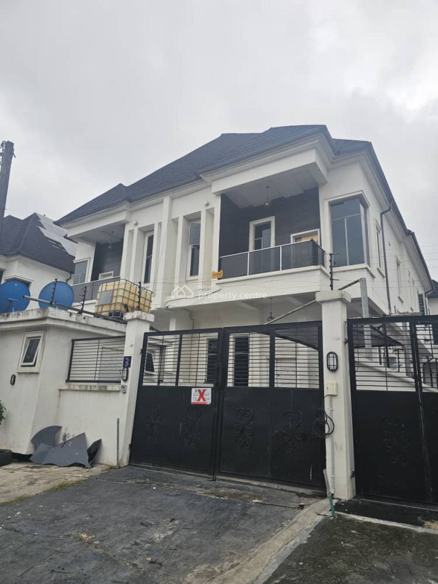 4 Bedroom Semi Detached Duplex with a Room Bq, Chevron, Lekki, Lagos, Semi-detached Duplex for Rent