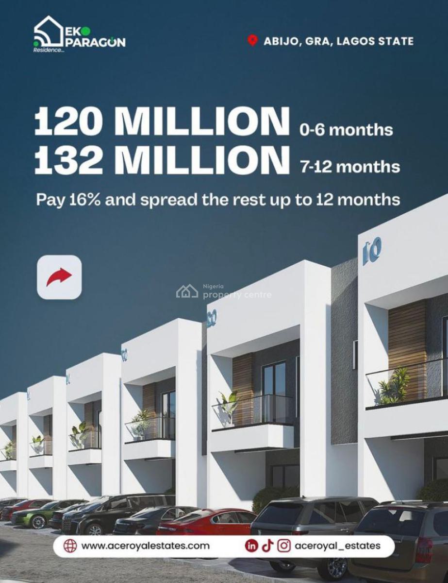 Eko Paragon Iresidence, Its a Statement of Luxury,& Comfort, Abijo, Lekki, Lagos, Terraced Duplex for Sale