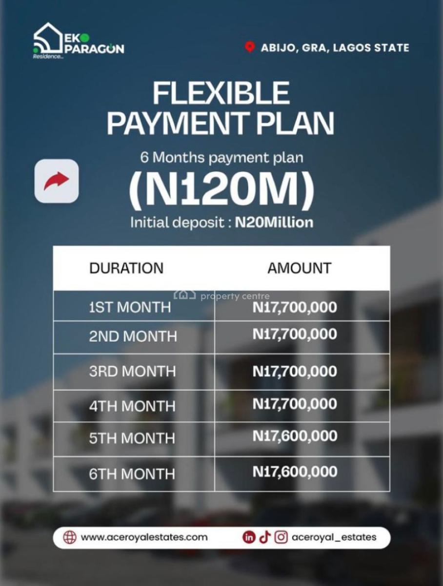 Eko Paragon Iresidence, Its a Statement of Luxury,& Comfort, Abijo, Lekki, Lagos, Terraced Duplex for Sale