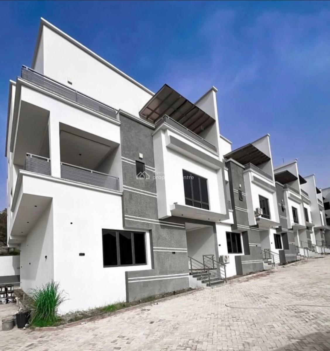 5 & 6-bedroom Terrace Duplexe, Guzape District, Abuja, Terraced Duplex for Sale