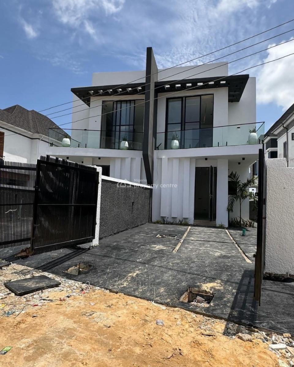 Contemporary 4 Bedroom Semi Detached Duplex with Bq, Chevron, Lekki, Lagos, Semi-detached Duplex for Rent