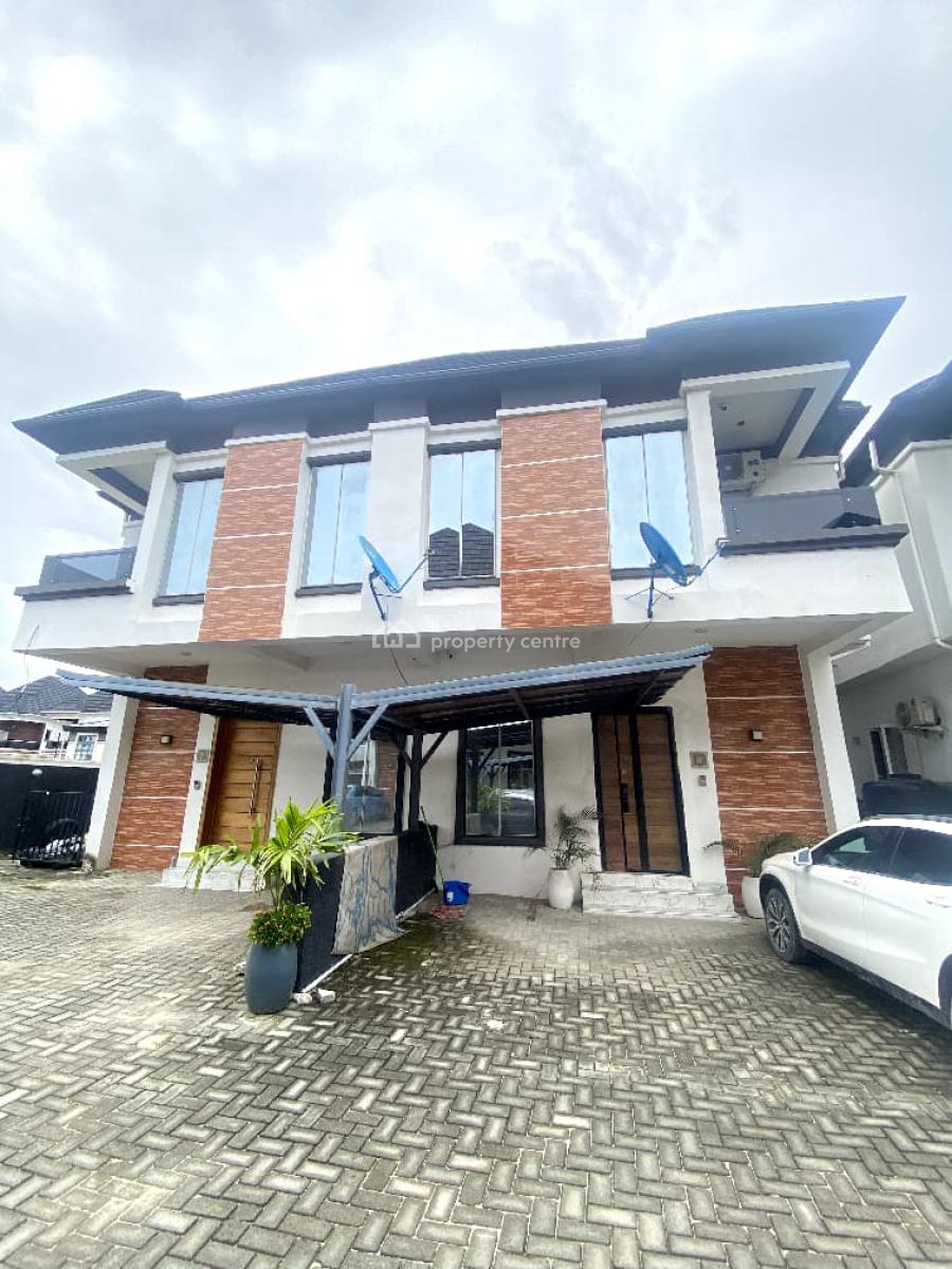 Furnished 4 Bedroom Semi Detached Duplex, Chevron, Lekki, Lagos, Semi-detached Duplex for Rent