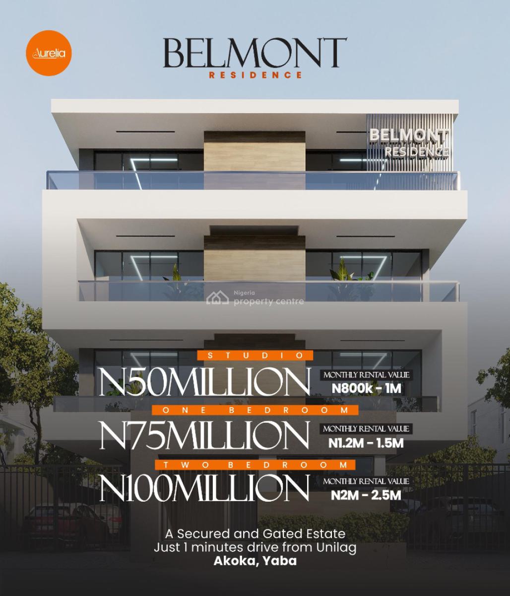 Luxury 1 Bedroom Apartment with Amenities, Yaba, Lagos, Flat / Apartment for Sale