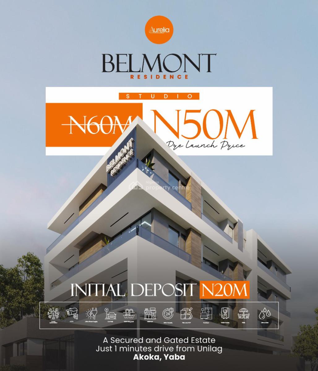 Luxury 1 Bedroom Apartment with Amenities, Yaba, Lagos, Flat / Apartment for Sale