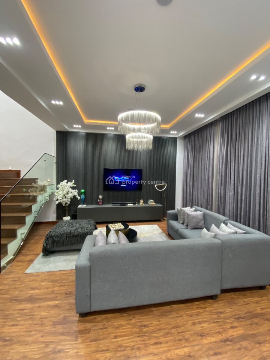 Well Furnished 4 Bed Duplex with 1bq, Chevron, Lekki, Lagos, Semi-detached Duplex for Sale