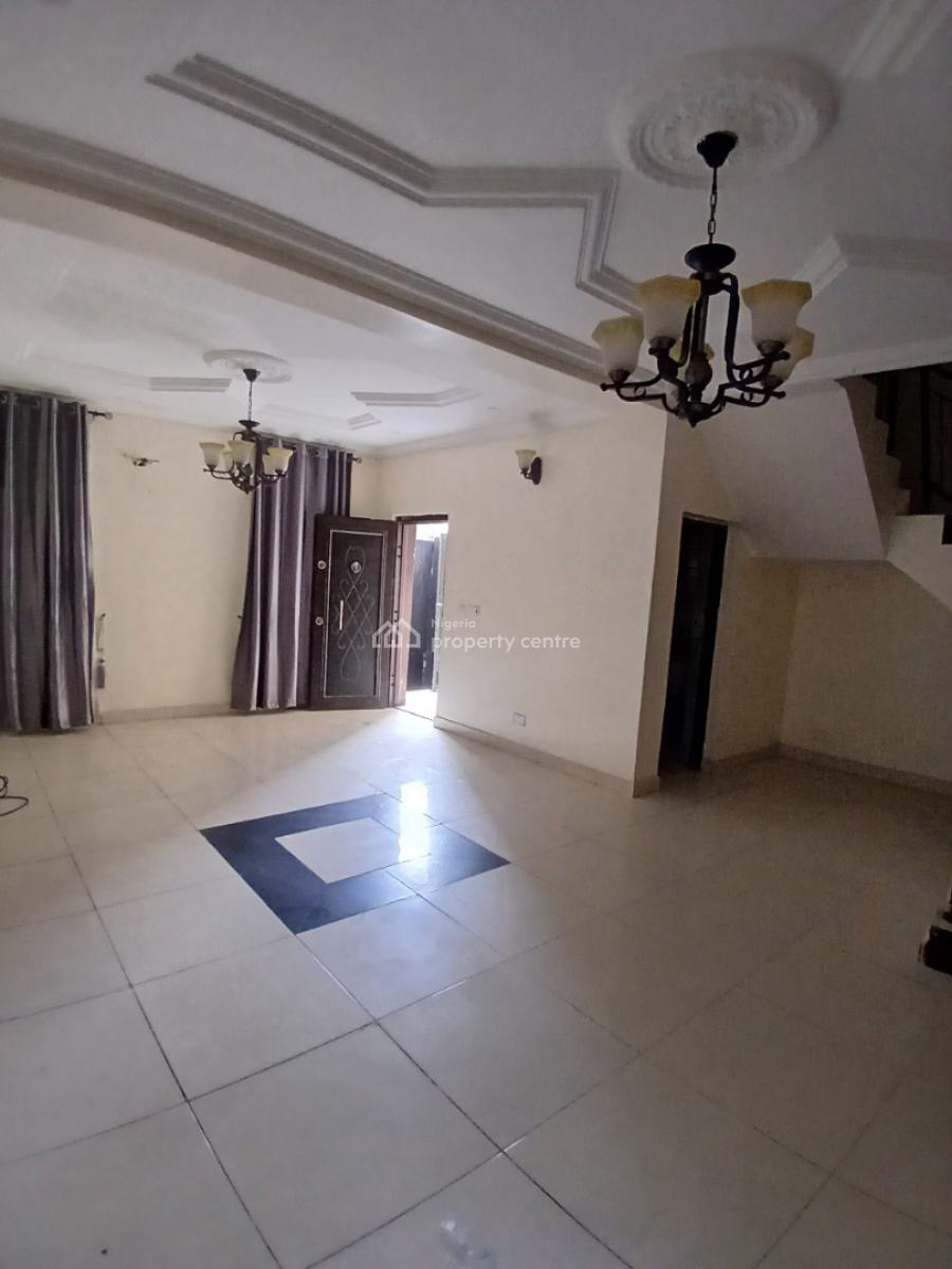 Partly Furnished 5bedroom Terrace Duplex on 3-floors, Gated and Secured Estate in Agungi, Lekki, Lagos, Terraced Duplex for Rent