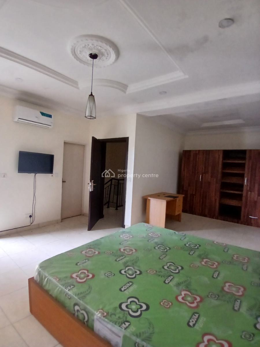 Partly Furnished 5bedroom Terrace Duplex on 3-floors, Gated and Secured Estate in Agungi, Lekki, Lagos, Terraced Duplex for Rent