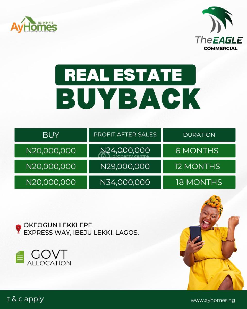 Make Your Money Work for You While You Sleep . Buy 1 Plot of Land, Lekki, Lagos, Land for Sale