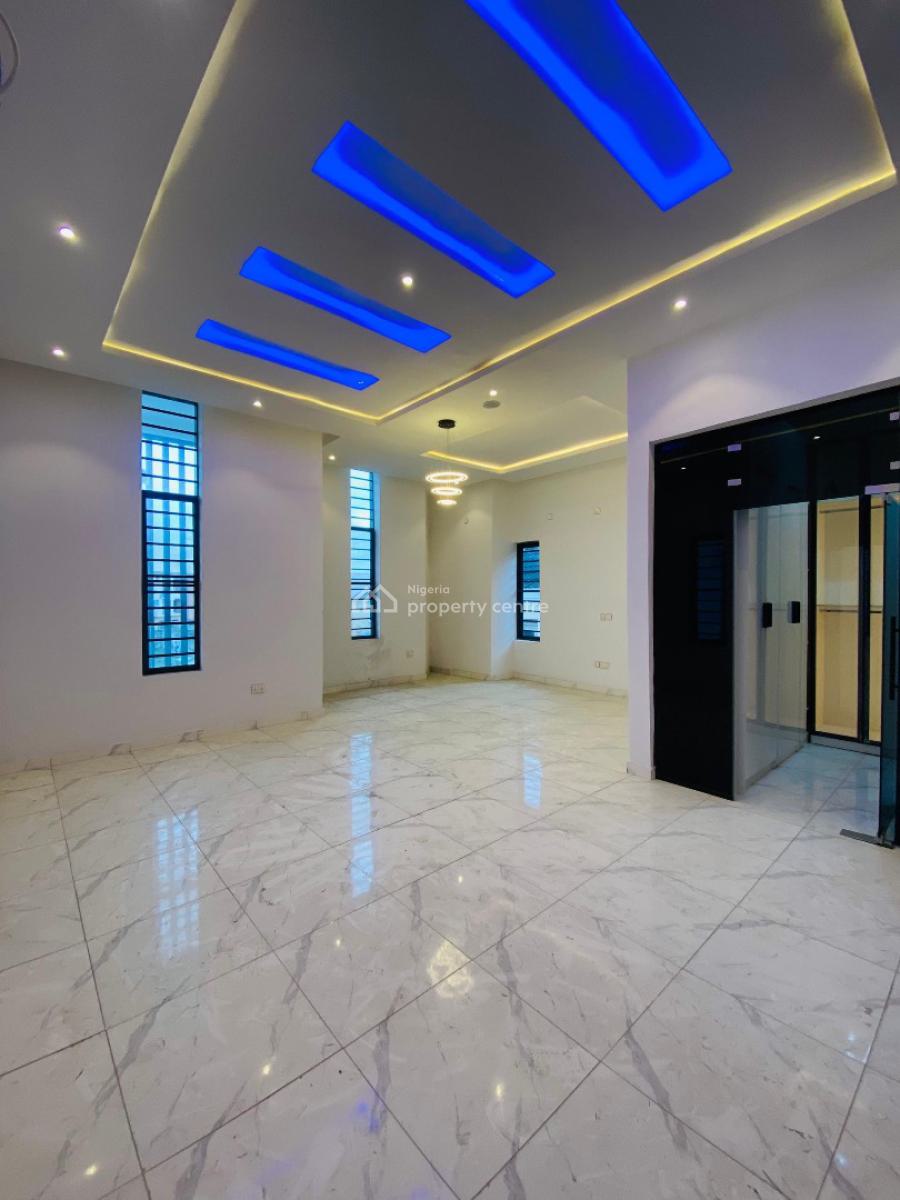 Spacious 5 Bedroom Fully Detached House with Bq, Study, Pool, Cinema, Ikota Villa, Ikota, Lekki, Lagos, Detached Duplex for Sale