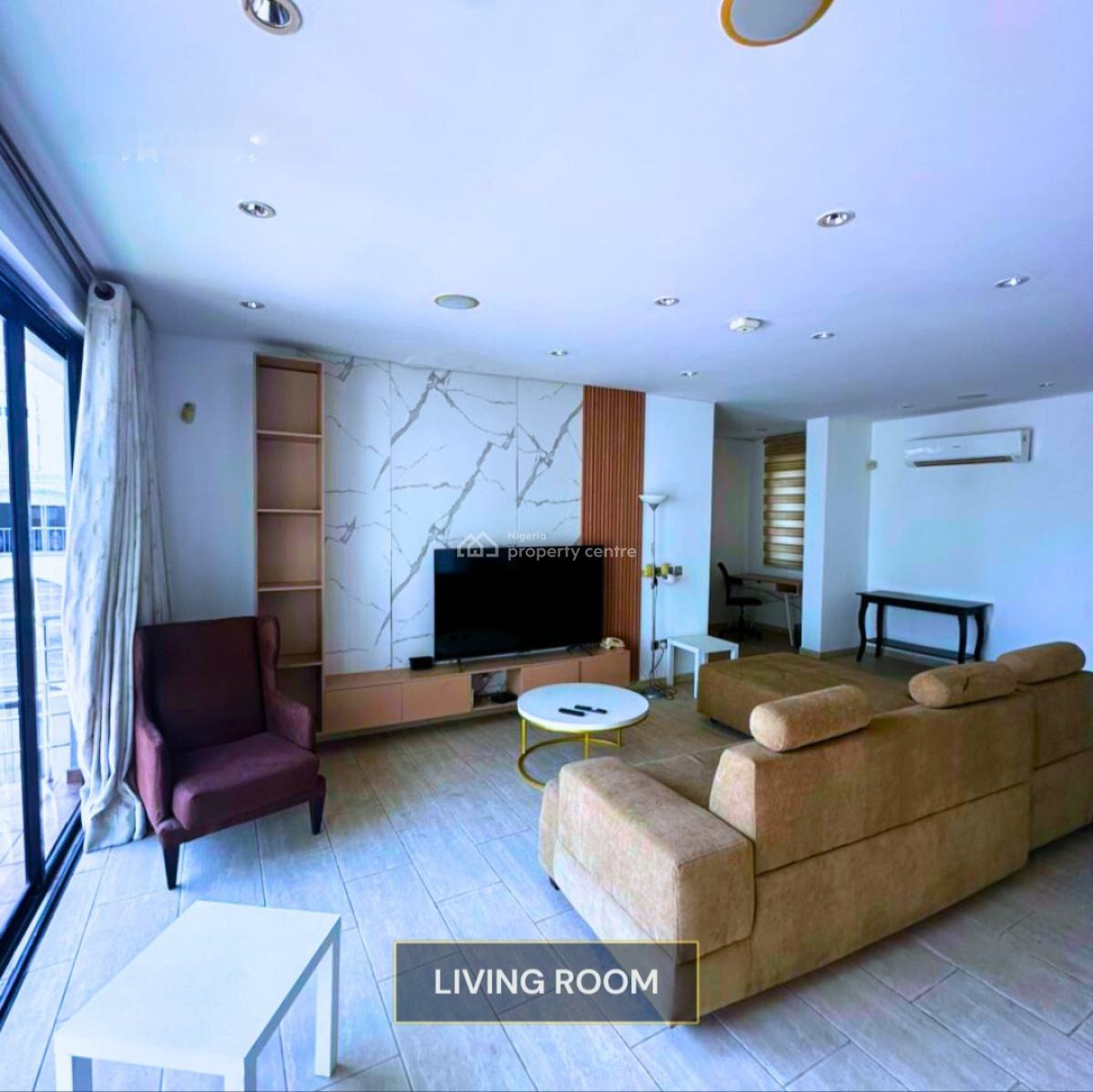 Fully Furnished 1 Bedroom with Swimming Pool, Banana Island, Ikoyi, Lagos, Mini Flat (room and Parlour) for Rent