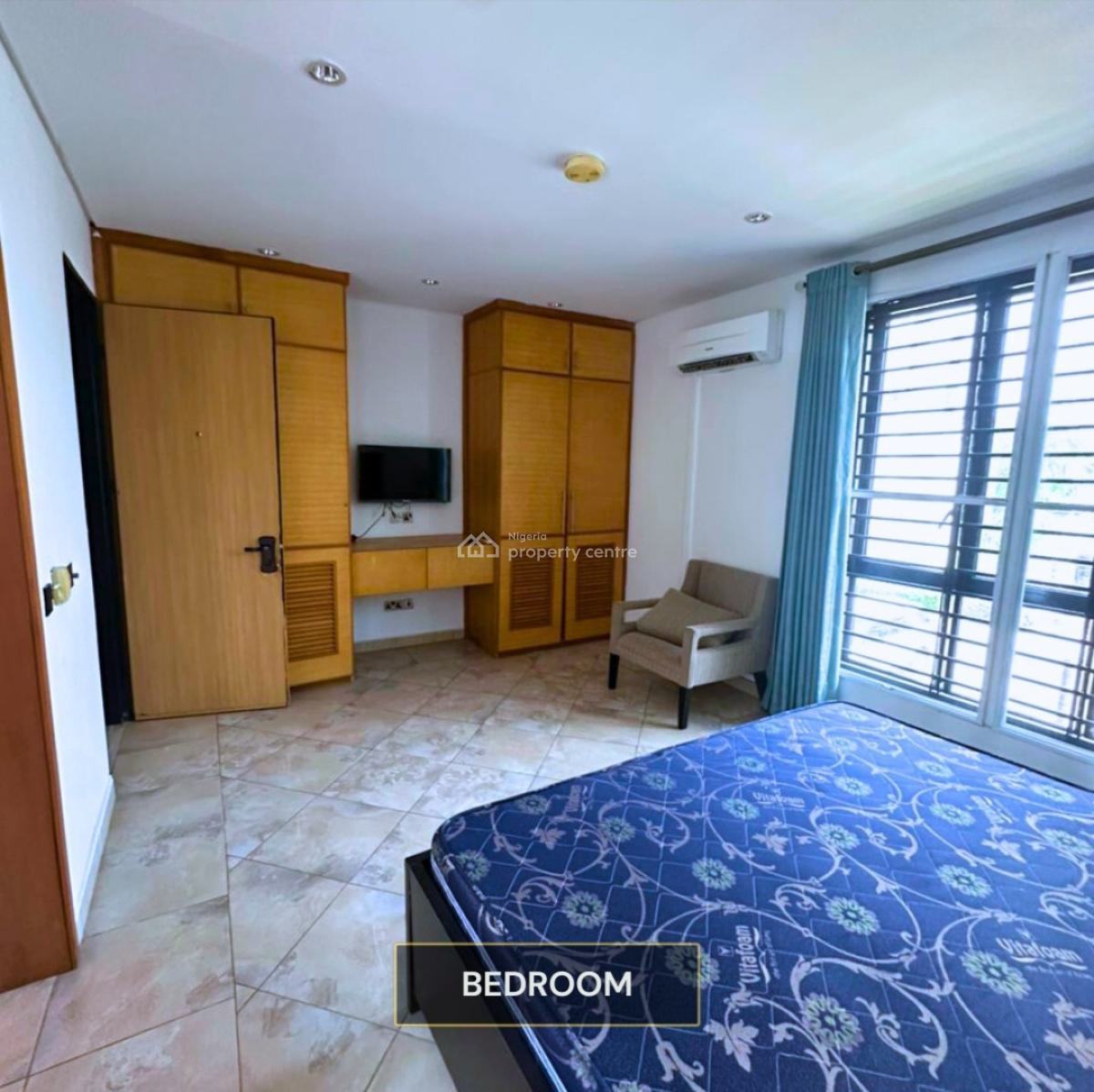 Fully Furnished 1 Bedroom with Swimming Pool, Banana Island, Ikoyi, Lagos, Mini Flat (room and Parlour) for Rent
