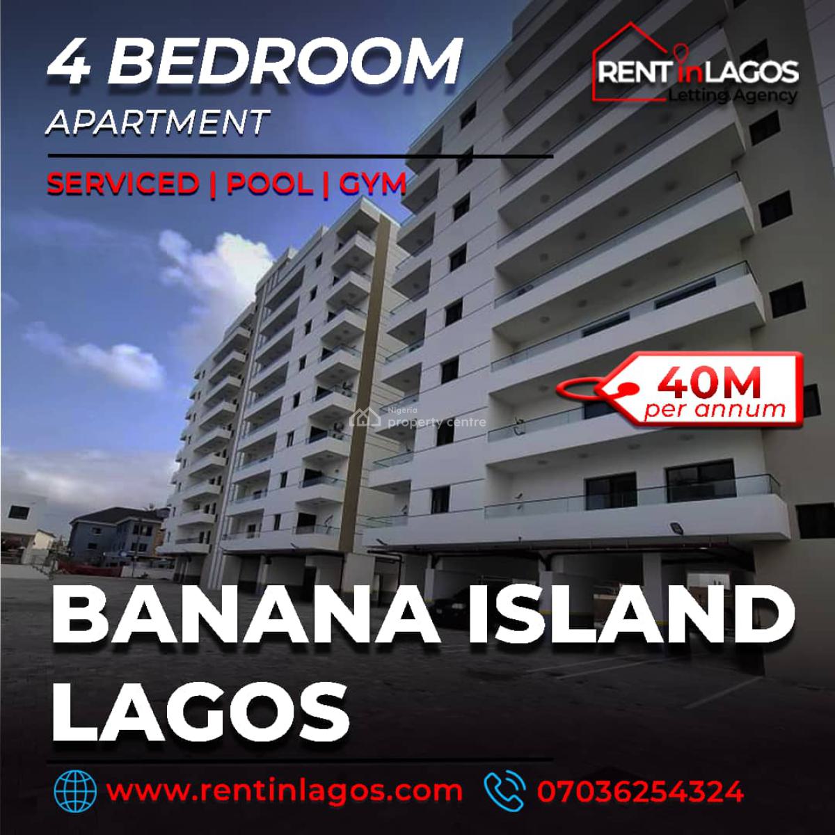 Luxury 4 Bedroom Apartment Giveaway Offer, Banana Island, Ikoyi, Lagos, Flat / Apartment for Rent