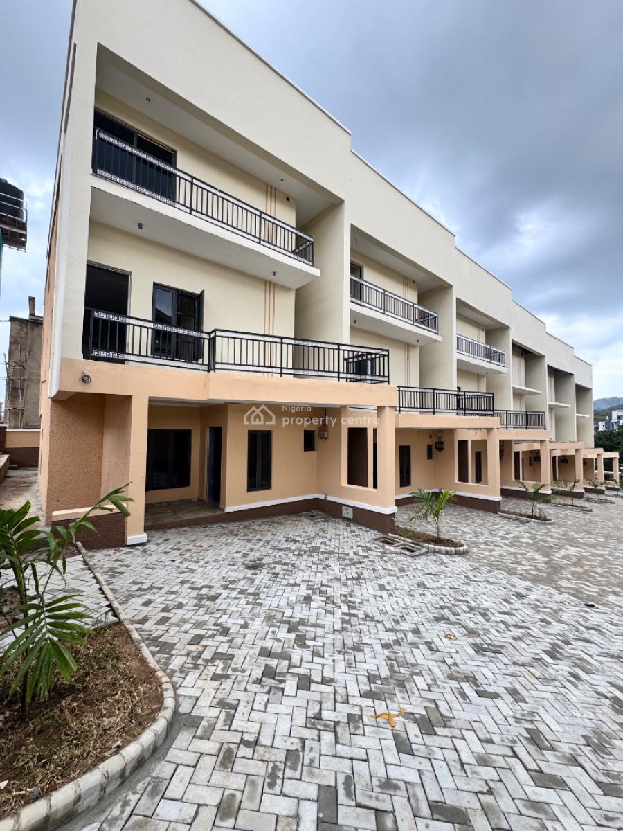 Well Built & Massive 4 Bedroom Terraced Duplex with Bq, Nicon Junction By Maitama Bridge, Katampe (main), Katampe, Abuja, Terraced Duplex for Sale