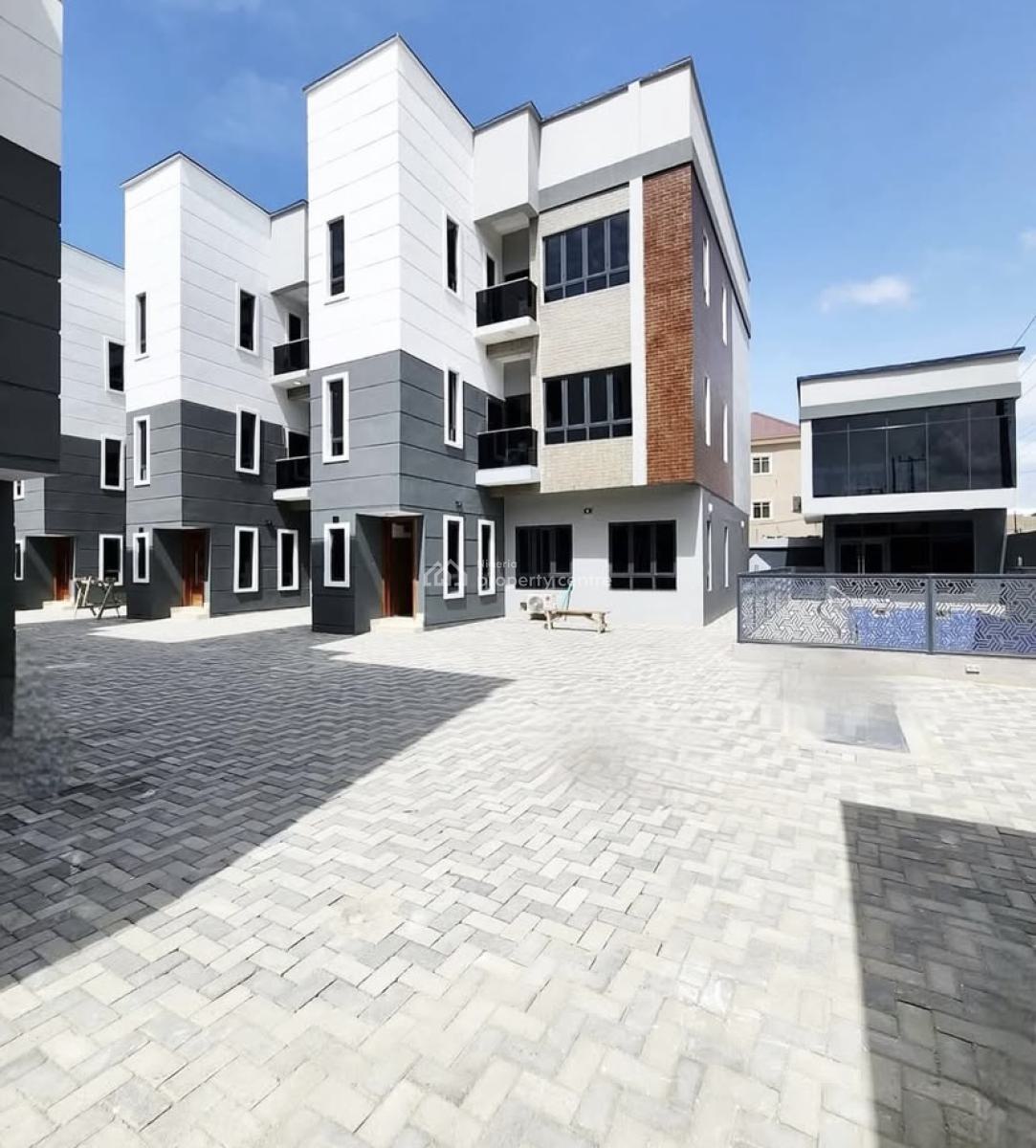 Luxury 4 Bedroom Terraced Duplex with Bq and Swimming Pool, Ikate, Lekki, Lagos, Terraced Duplex for Rent