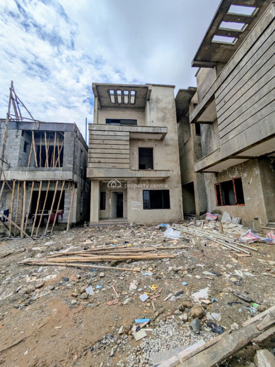 Newly Built 4 Bedroom Terrace Duplex with Bq, Jahi, Abuja, Terraced Duplex for Sale