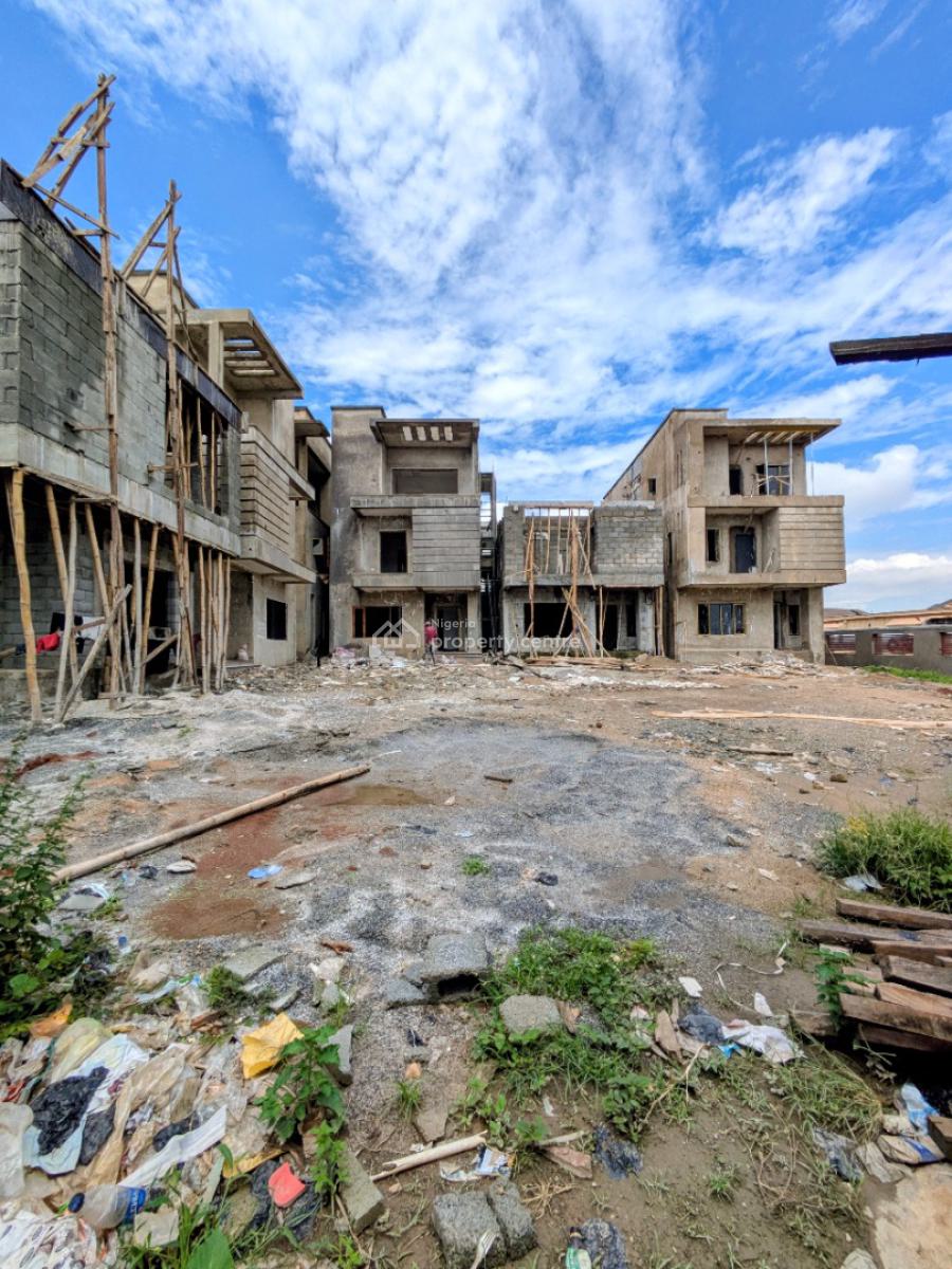 Newly Built 4 Bedroom Terrace Duplex with Bq, Jahi, Abuja, Terraced Duplex for Sale