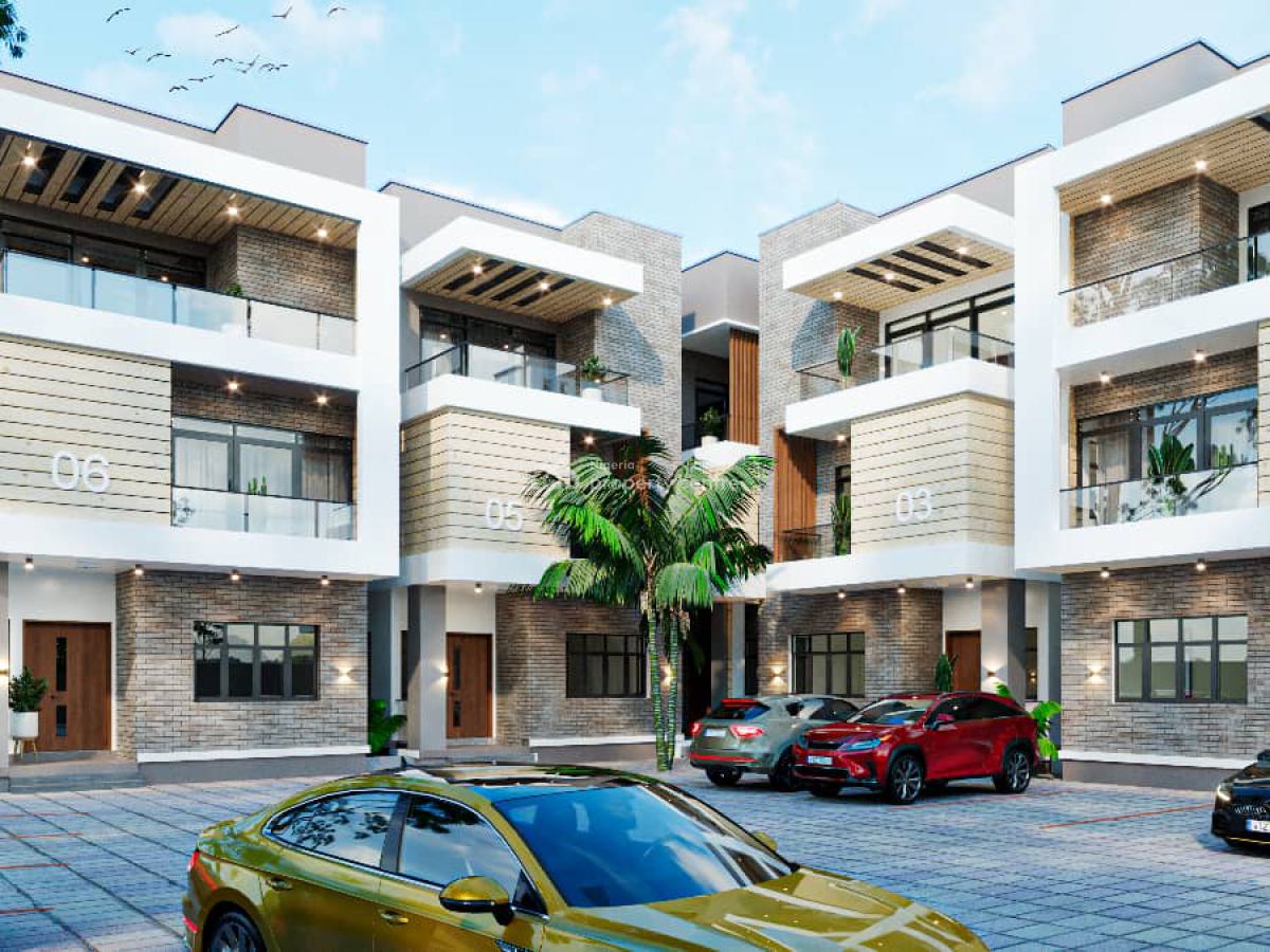 Newly Built 4 Bedroom Terrace Duplex with Bq, Jahi, Abuja, Terraced Duplex for Sale