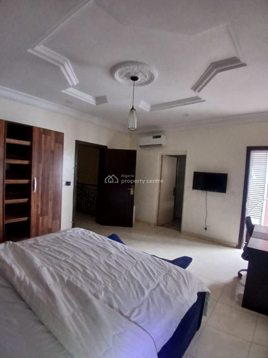 Fully Furnished 5bedroom Terrace Duplex on 3floors Inside a Ga, Agungi, Lekki, Lagos, Detached Duplex for Rent