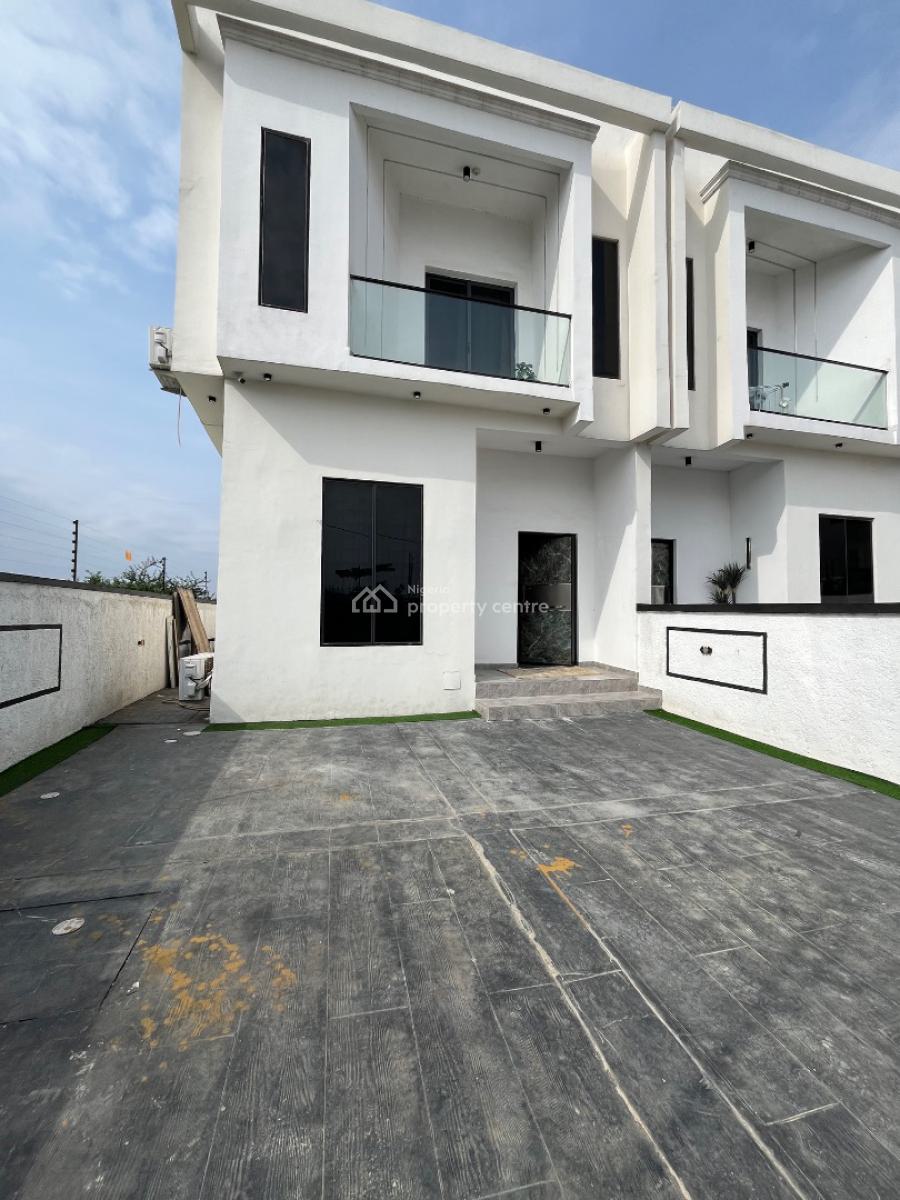 New Luxury Fully Furnished 4 Bedroom Duplex with Bq, Lekki Palm City Estate, Ajah, Lagos, Semi-detached Duplex for Rent