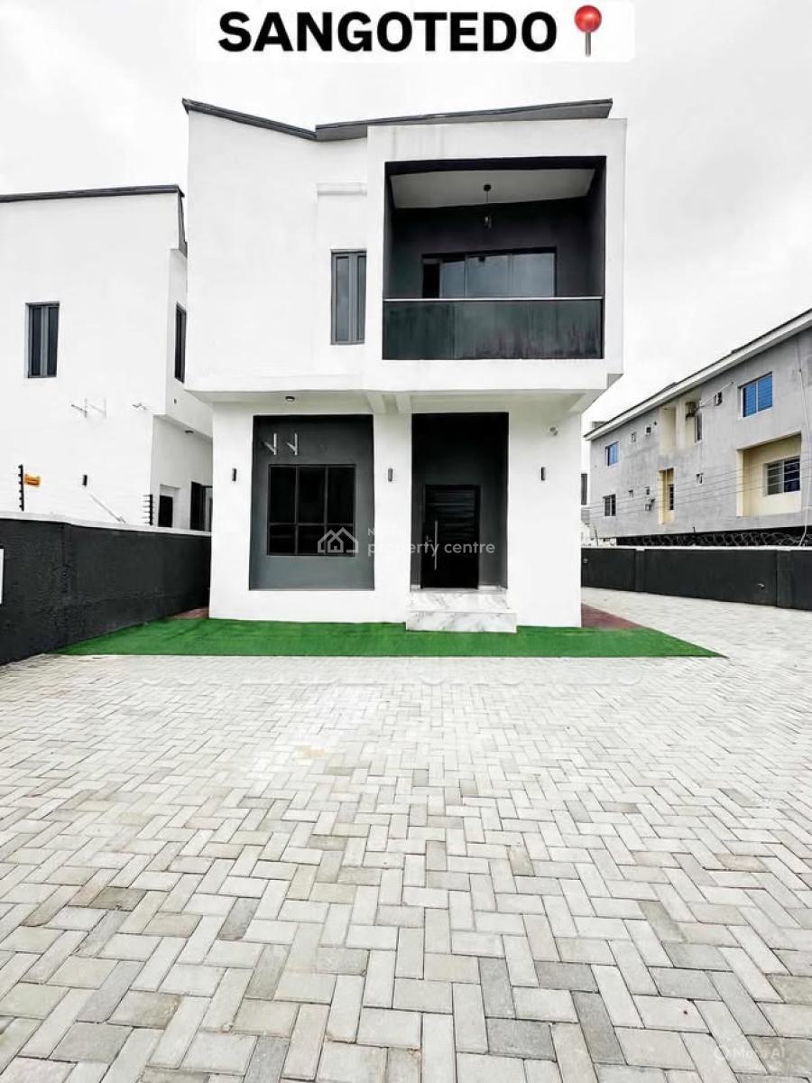 Contemporary 4 Bedroom Detached Duplex with Bq, Sangotedo, Ajah, Lagos, Detached Duplex for Sale