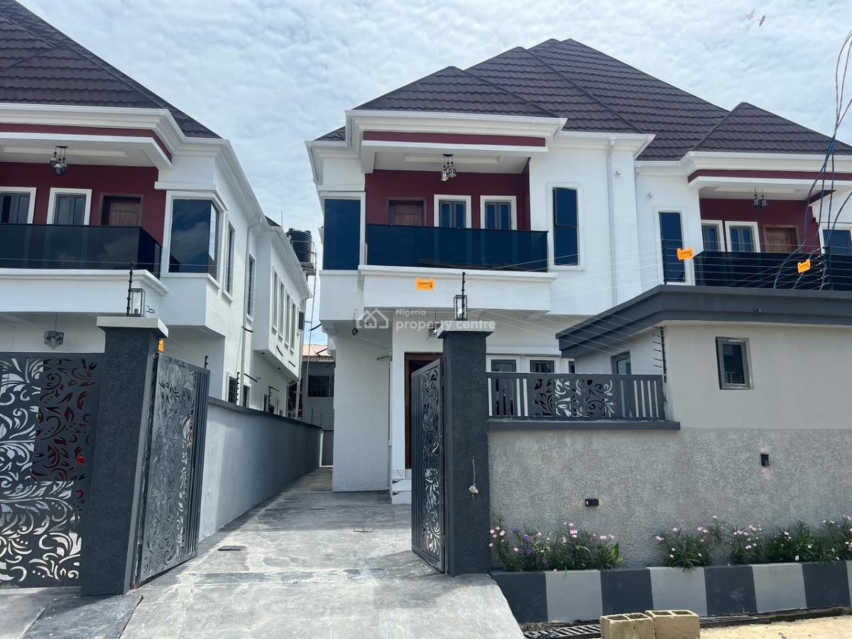 Four Bedroom Semi Detached Duplex All Ensuite Wit Bq on 200sqm Land, Sora Estste Chevron New Road, Lekki, Lagos, House for Sale