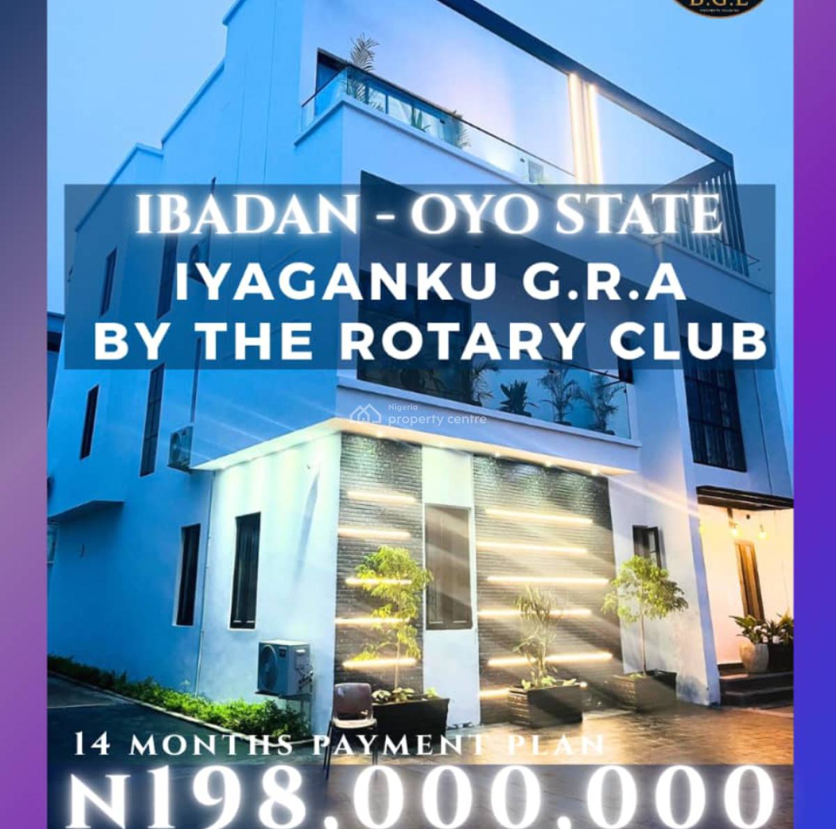 5 Bedroom ‎fully Detached / Standalone Duplex, Iyaganku G.r.a, Iyaganku, Ibadan, Oyo, Detached Duplex for Sale
