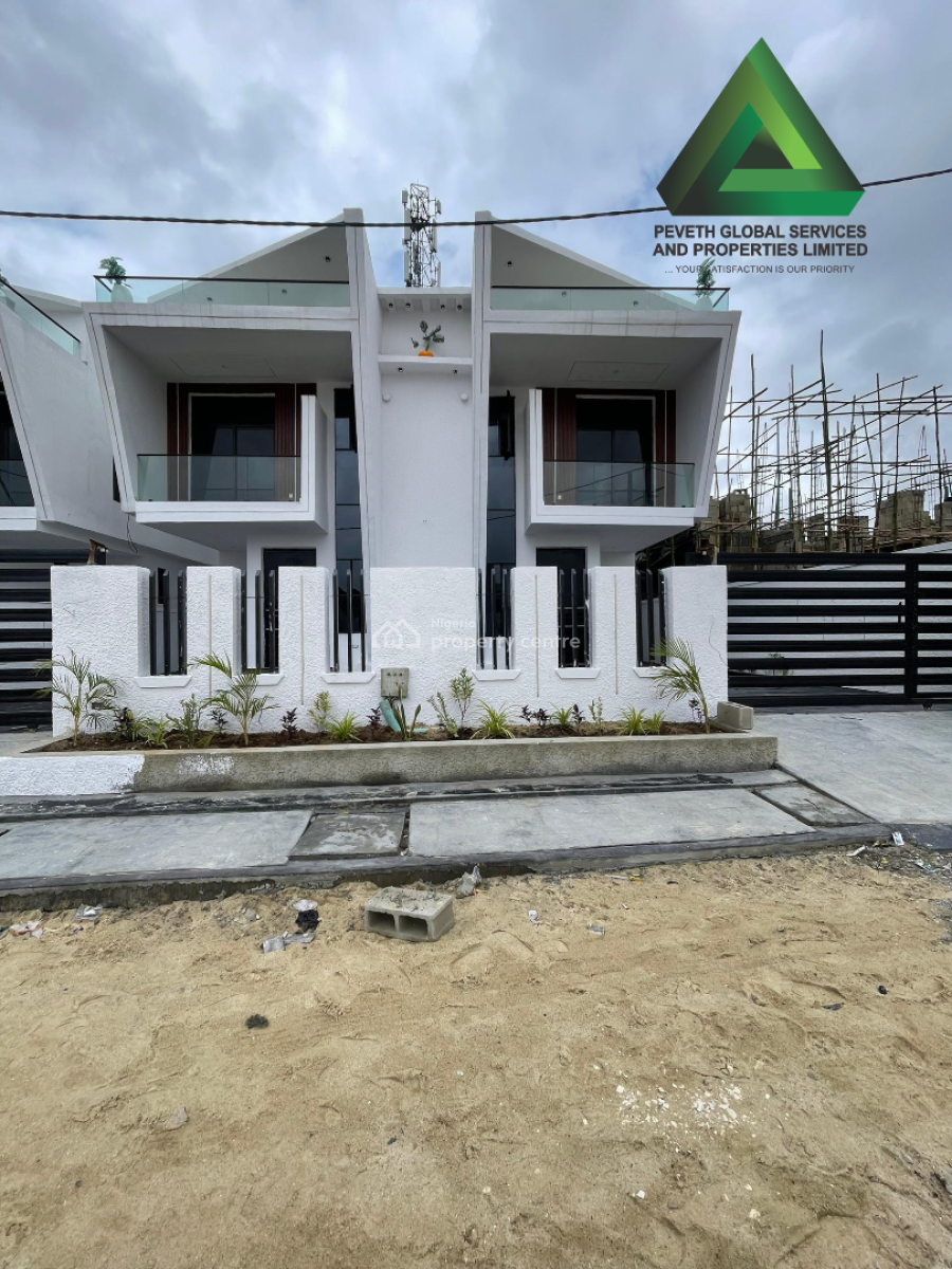 4 Bedroom Semi Detached Duplex with Bq, Ikota, Lekki, Lagos, Semi-detached Duplex for Sale