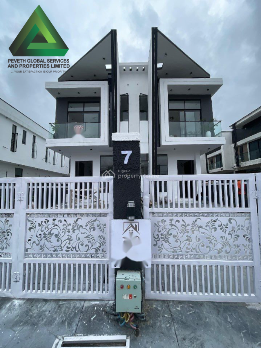 4 Bedroom Semi Detached Duplex with Bq, Ikota, Lekki, Lagos, Semi-detached Duplex for Sale