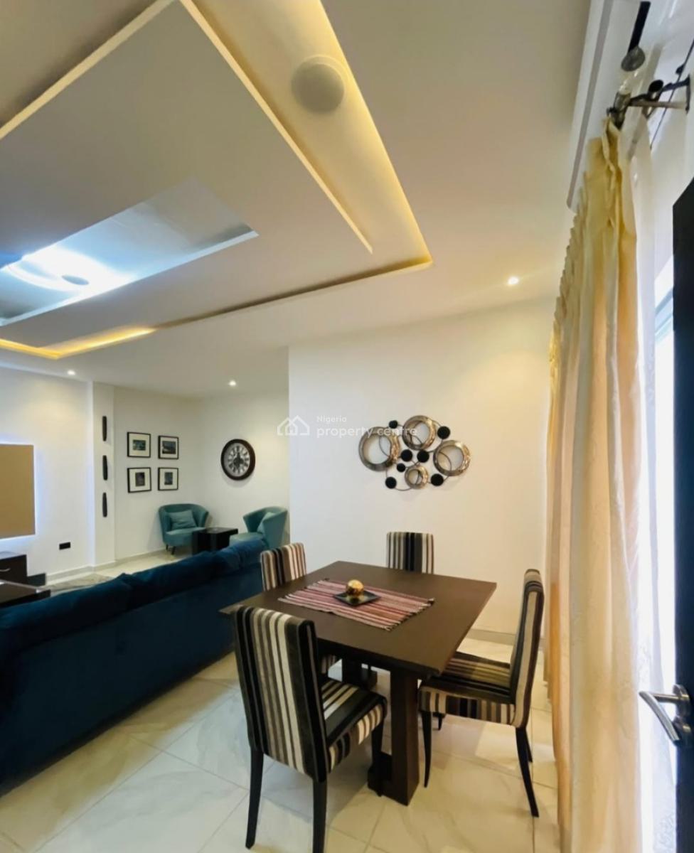 Furnished and Serviced 24/7 Power Supply 2 Bedroom En-suite Flat with, Lekki Phase 1, Lekki, Lagos, Flat / Apartment for Rent
