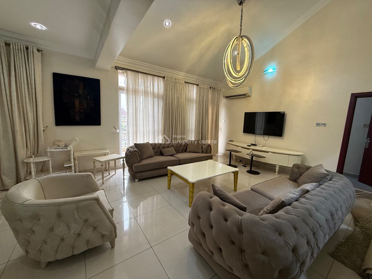 Fully Furnished and Serviced 3 Bedroom Maisonette, Cadogan Estate, Osapa, Lekki, Lagos, Flat / Apartment for Rent
