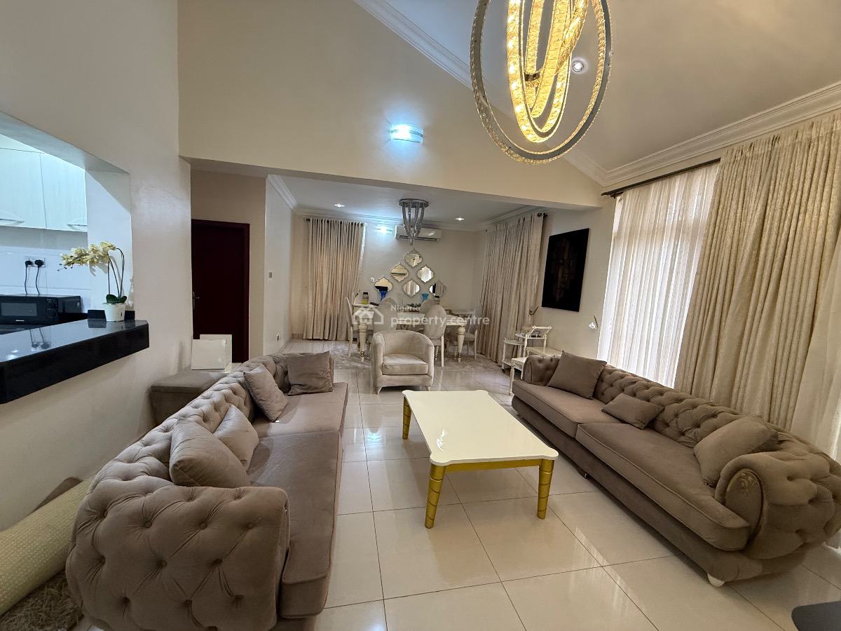 Fully Furnished and Serviced 3 Bedroom Maisonette, Cadogan Estate, Osapa, Lekki, Lagos, Flat / Apartment for Rent