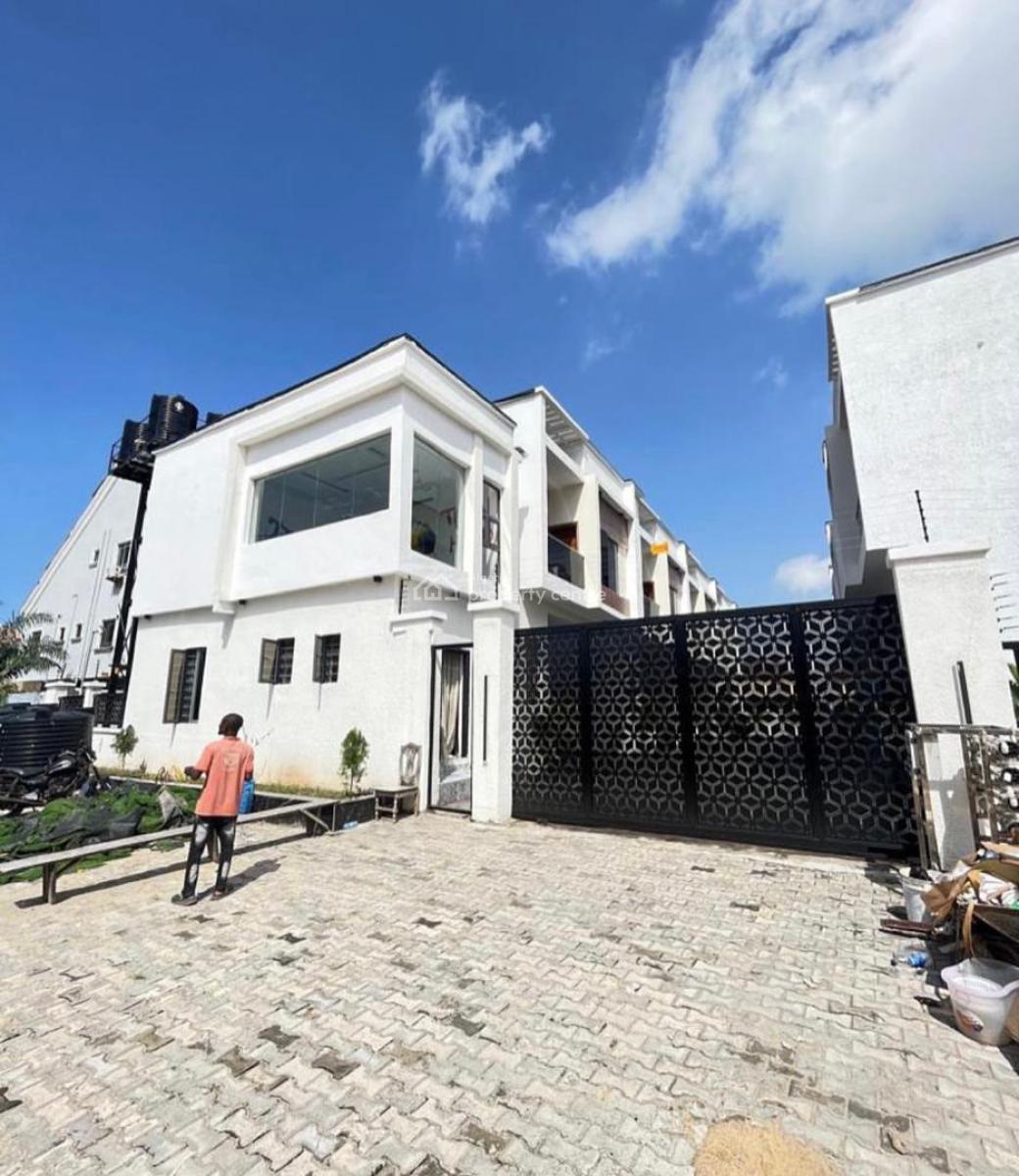 Luxury 4 Bedroom Terrace Duplex with Bq, New Road Opposite Chevyview, Igbo Efon, Lekki, Lagos, Terraced Duplex for Sale