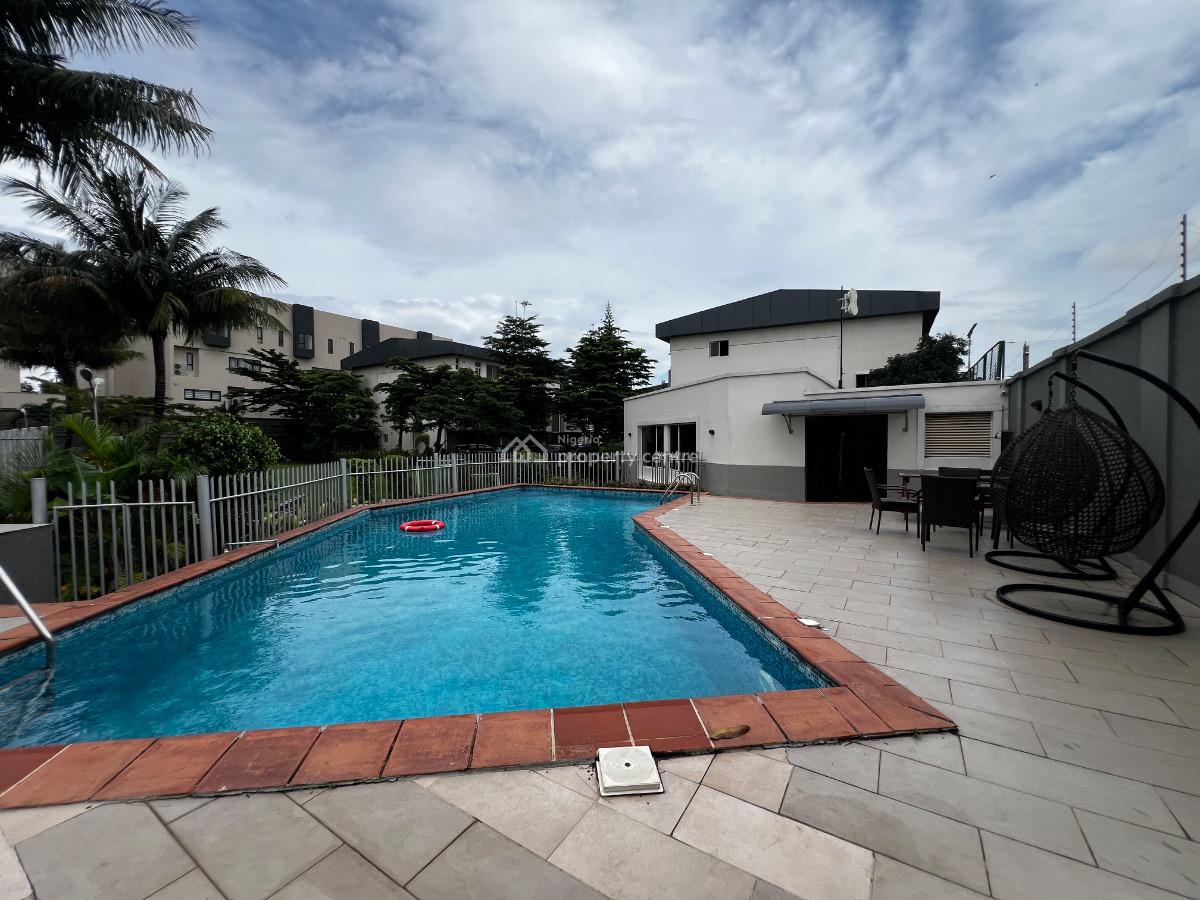 Luxury 4 Bedroom Terrace House with a Room Bq, Swimming Pool,gym, Banana Island, Ikoyi, Lagos, Terraced Duplex for Rent