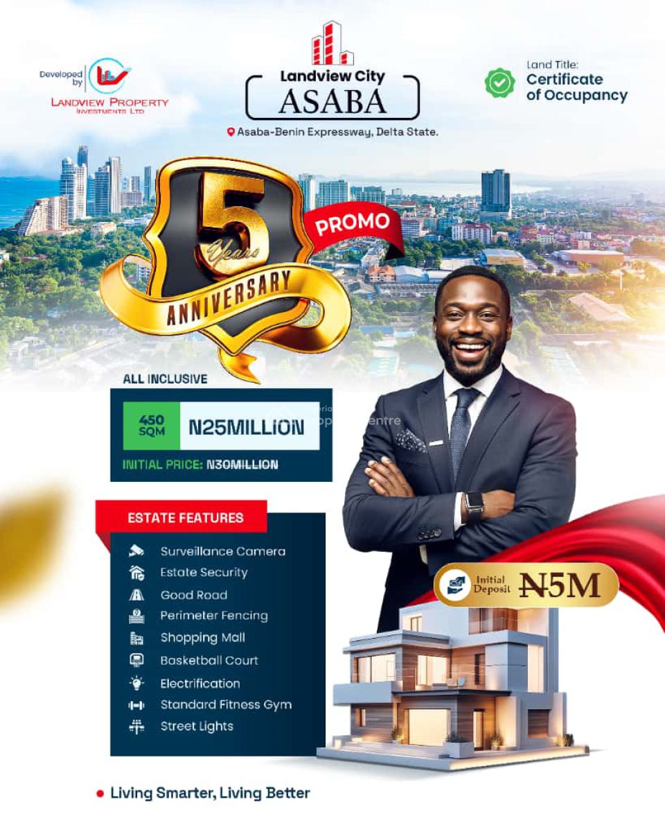 Land with Certificate of Occupancy C of O, Landview City Ubulu-okiti, Asaba-benin, Asaba, Delta, Residential Land for Sale